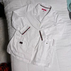 Betsey Johnson Lightweight & Easy Care - Women's Canna Lab Coat - Size L